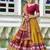 mustard Tussar Silk Patola Print Lehenga Choli with Foil Work Detailing