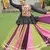Multi-Color Rayon Gamthi Work Navratri Lehenga With Peplum Top