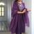 Purple floral bouquet suit set