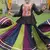Multi-Color Kutchi Work Navratri Lehenga With Pelpum Top