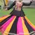 Multi-Color Rayon Kutchi Work Lehenga With Peplum Top