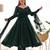 Green Georgette Anarkali Suit Set