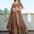 Stunning Beige Silk Sequins Party Wear Lehenga Choli With Dupatta