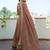 Stunning Beige Silk Sequins Party Wear Lehenga Choli With Dupatta