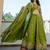 Dazzling Green Thread Embroidered Silk Mehendi Wear Lehenga Choli