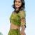 Dazzling Green Thread Embroidered Silk Mehendi Wear Lehenga Choli