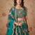 Beautiful Green Sequins Embroidered Wedding Wear Lehenga Choli