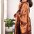 Brown handloom raga tissue dual tone saree with pom pom and blouse