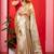 Chiku handloom raga tissue dual tone saree with pom pom and blouse