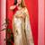 Chiku handloom raga tissue dual tone saree with pom pom and blouse