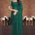 Green crush silk saree with stone work