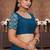 Lightblue crush silk saree with stone work