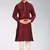 Mahroon dupion art silk mens kurta churidar set