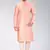 Pink dupion art silk mens kurta churidar set