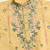 Yellow viscose silk thead with sequins embroidered work wedding function festival party wear straight kurta