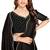 Black Zarkan Hand Work Chiffon Saree