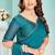Rama Green Zarkan Hand Work Chiffon Saree