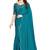 Rama Green Zarkan Hand Work Chiffon Saree