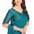 Rama Green Zarkan Hand Work Chiffon Saree