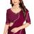 Wine Zarkan Hand Work Chiffon Saree