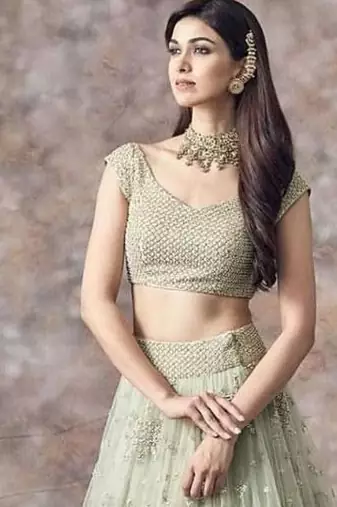 PIsta Green Soft Net Embroidery Work Lehenga Choli Set 