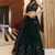 dark Green Georgette Zari sequin Embroidery Work Lehenga Choli 