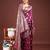Purple banarasi silk saree with zari weaving – a timeless tale of elegance