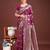 Purple banarasi silk saree with zari weaving – a timeless tale of elegance