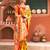 Yellow paithani silk woven work traditional tassle saree