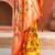 Yellow paithani silk woven work traditional tassle saree
