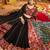 Black Thread Embroidered Viscose Navratri Wear Lehenga Choli
