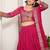 Pink Silk Thread Embroidered Lehenga Choli With Dupatta