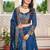 Blue Sequins Embroidered Reception Wear Lehenga Choli