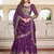 purple silk sequins lehenga set choli with dupatta with dupatta