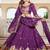 Purple Silk Sequins Lehenga Choli With Dupatta