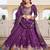 Purple Silk Sequins Lehenga Choli With Dupatta