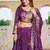 Purple Silk Sequins Lehenga Choli With Dupatta