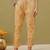 Hand embroidered fawn cotton lucknowi chikankari palazzo