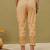Hand embroidered fawn cotton lucknowi chikankari palazzo
