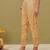 Hand embroidered fawn cotton lucknowi chikankari palazzo