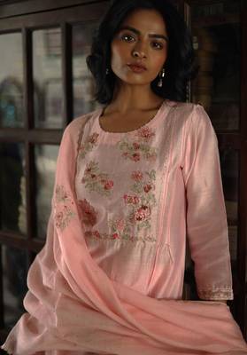 Blush pink dream garden suit set 3
