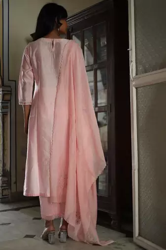 Blush pink dream garden suit set