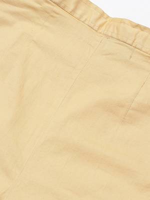 Hand embroidered fawn cotton lucknowi chikankari trouser 5