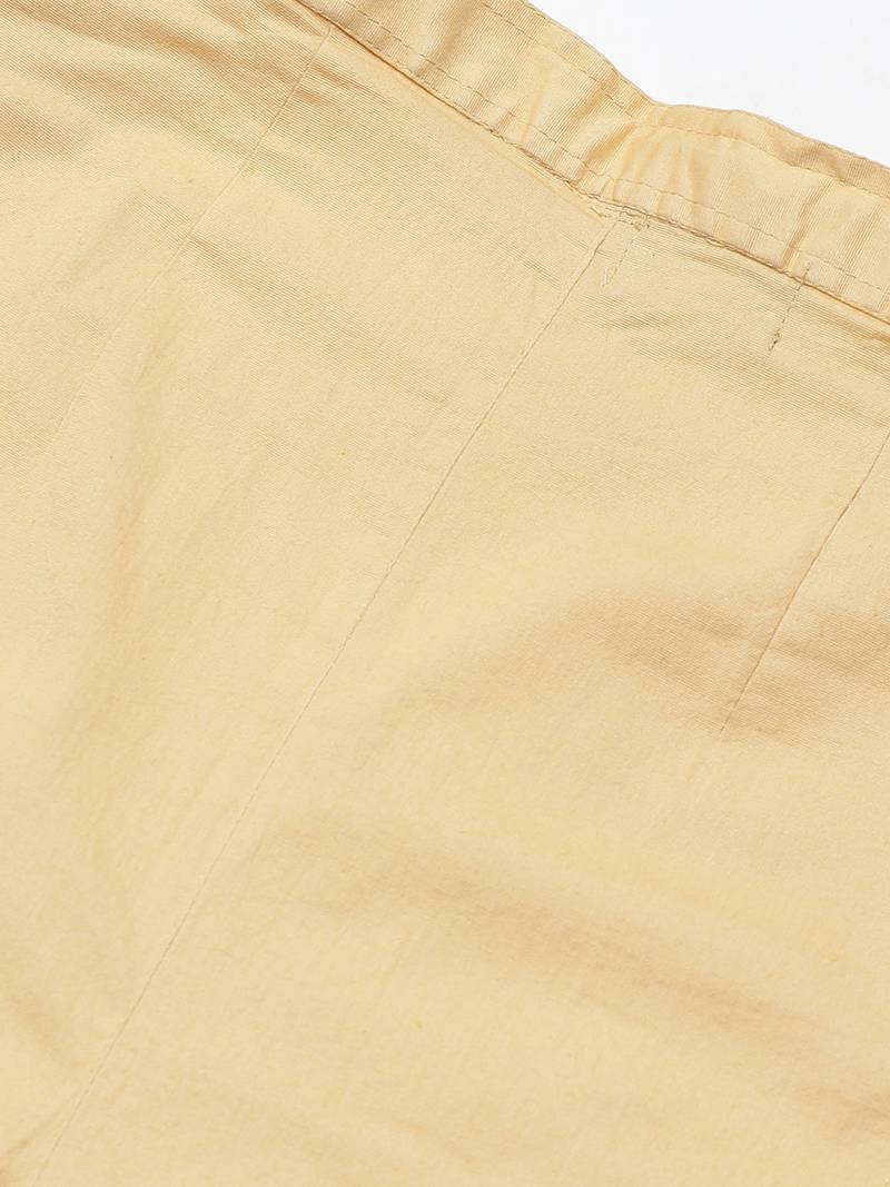 Hand embroidered fawn cotton lucknowi chikankari trouser