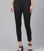 Hand embroidered black cotton lucknowi chikankari trouser