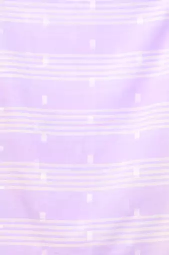 Lavender soft cotton saree with subtle striped pallu