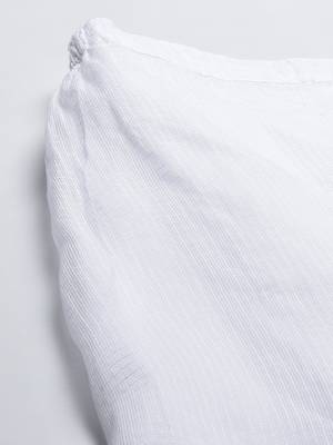 Hand embroidered white kota lucknowi chikankari palazzo 6