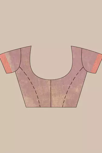 Lavender golden glow tissue saree