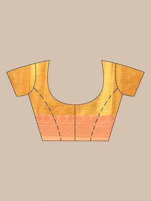 Yellow golden glow tissue saree 5