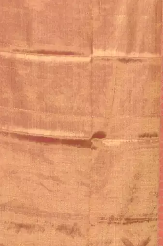 Blush pink golden glow tissue saree
